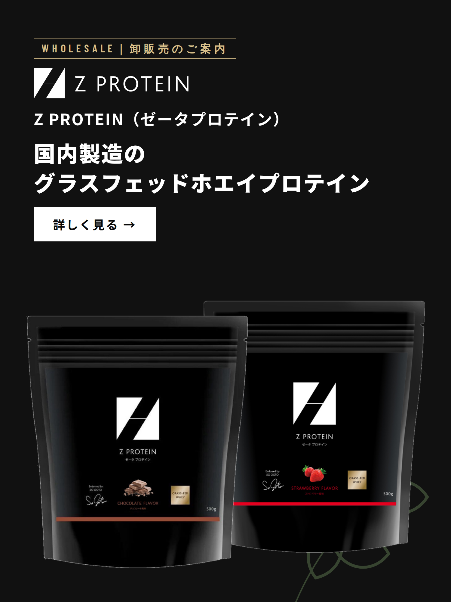Z PROTEIN（ゼータプロテイン）卸販売のご案内